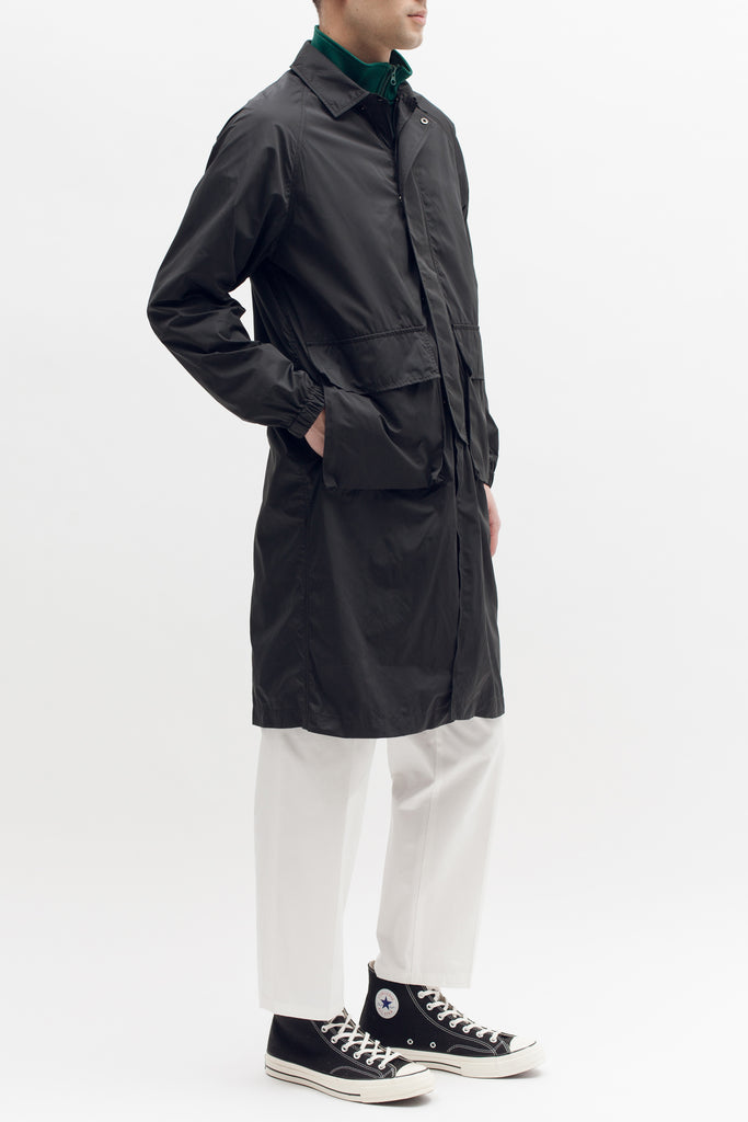 Long Trench Coat - Black - Maiden Noir