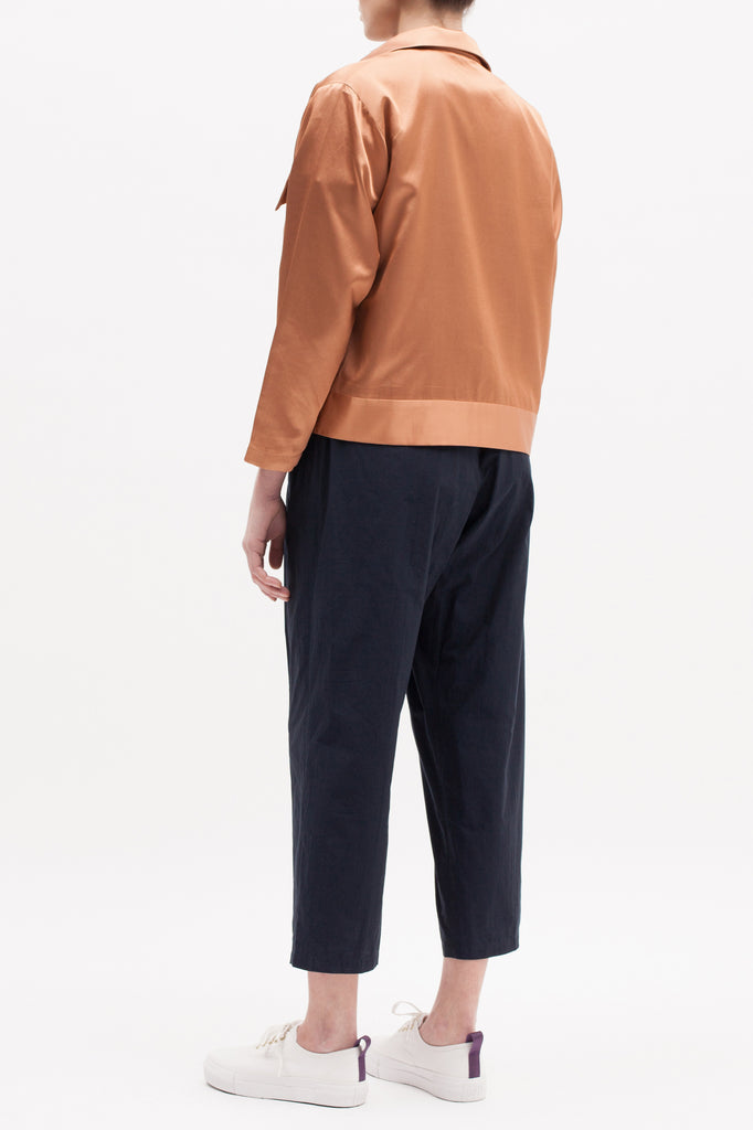 Satin Garage Jacket - Coral W - Maiden Noir