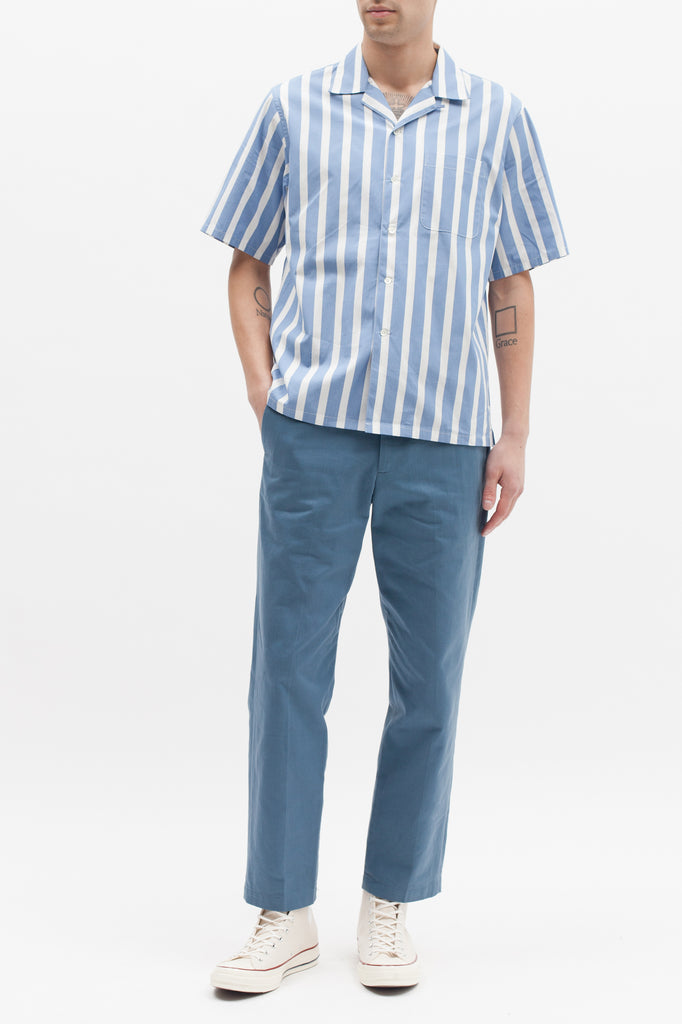 Stripe SS Shirt - Blue - Maiden Noir