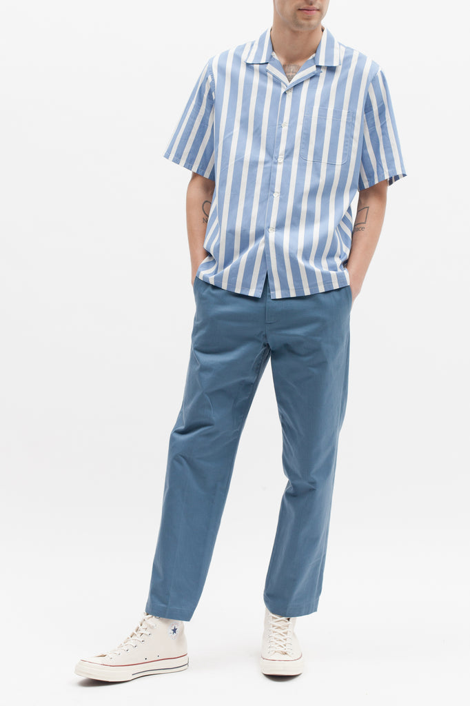 Stripe SS Shirt - Blue - Maiden Noir