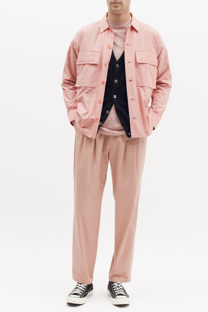 Boxy LS Shirt - Coral - Maiden Noir