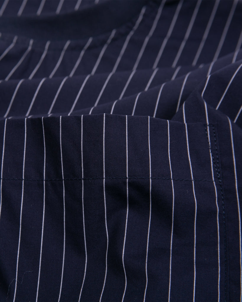 Stripe SS Crew Shirt - Navy - Maiden Noir