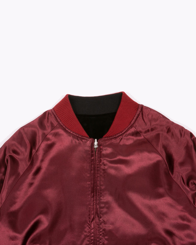 Velvet Bomber - Black/Burgundy