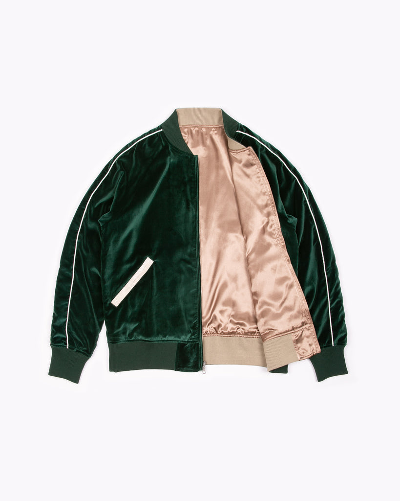 Velvet Bomber - Pine/Champagne