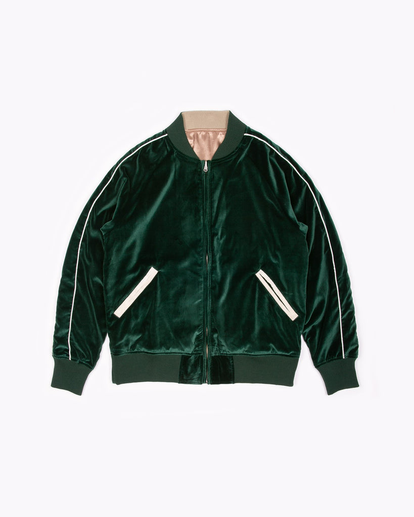 Velvet Bomber Reversible - Pine/Champagne