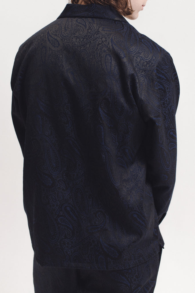 Paisley LS  Shirt - Navy - [product _vendor]