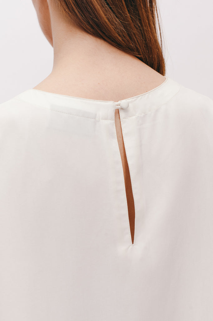 Rayon Silk SS Shirt - Off White - [product _vendor]