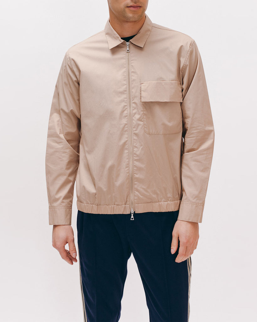 Typewriter Zip Shirt - Beige - [product _vendor]