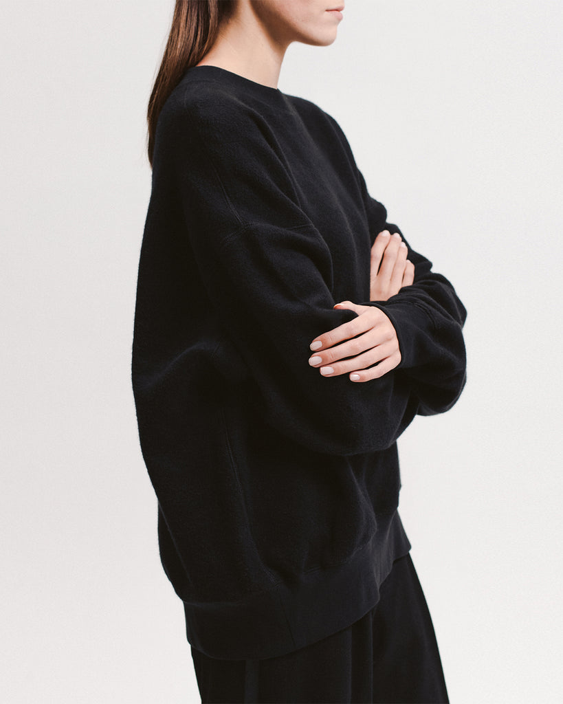 Reversible Crew Fleece - Black