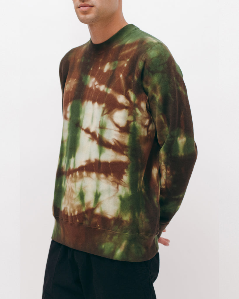 Natural Dyed Crew Fleece - Woodland Tie Dye - [product _vendor]