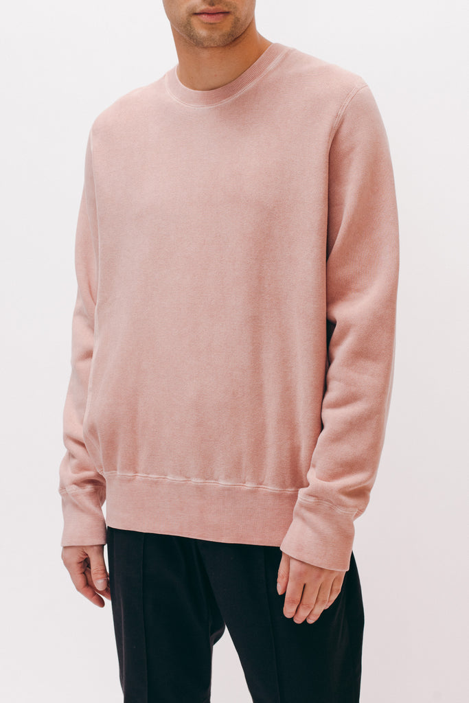 Natural Dyed Crew Fleece - Dusty Pink - [product _vendor]