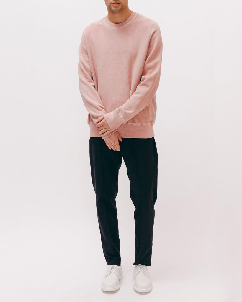 Natural Dyed Crew Fleece - Dusty Pink - [product _vendor]