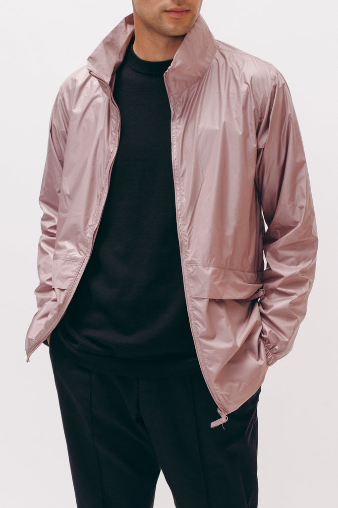 Nylon Warm Up Jacket - Mauve - [product _vendor]