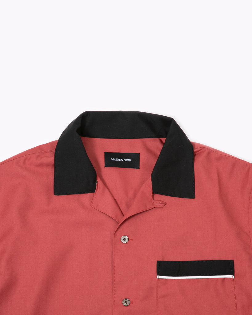 Rayon Bowling Shirt - Berry