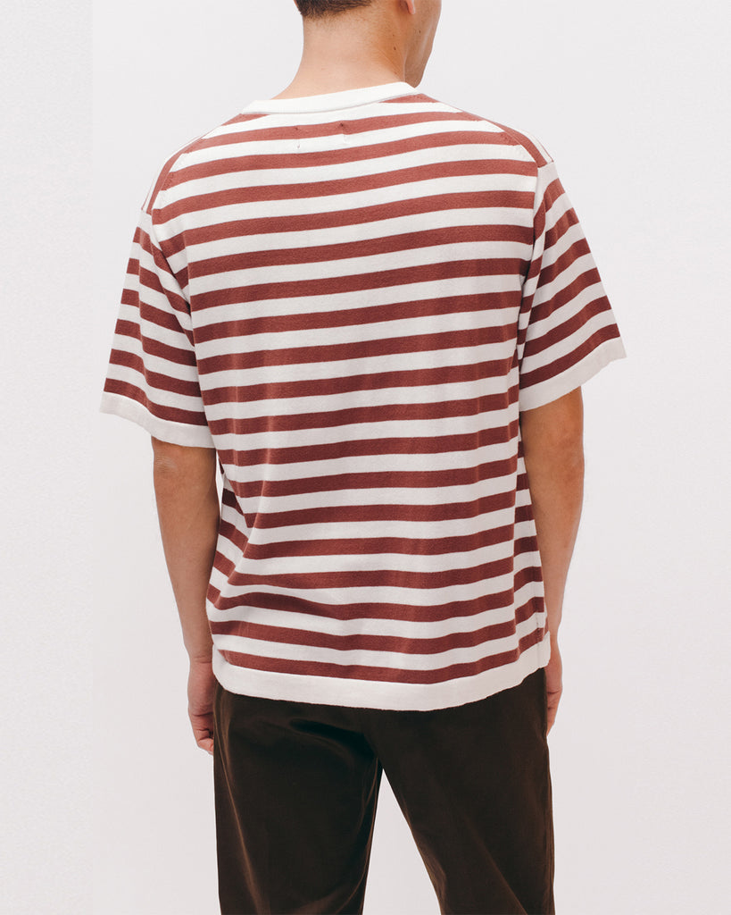 Stripe SS Knit - Mauve