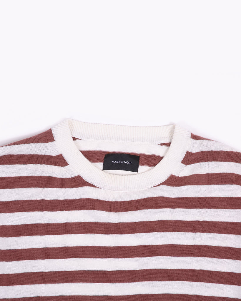 Stripe SS Knit - Mauve