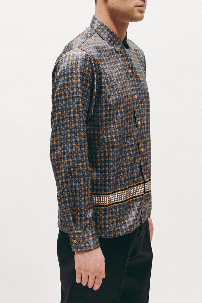 Diamond LS Rayon Shirt - Gold - [product _vendor]