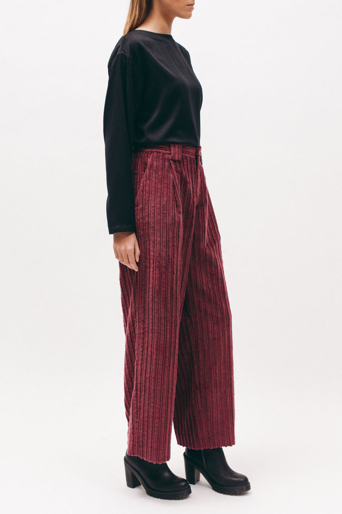 Cord Trouser - Dark Rose - [product _vendor]