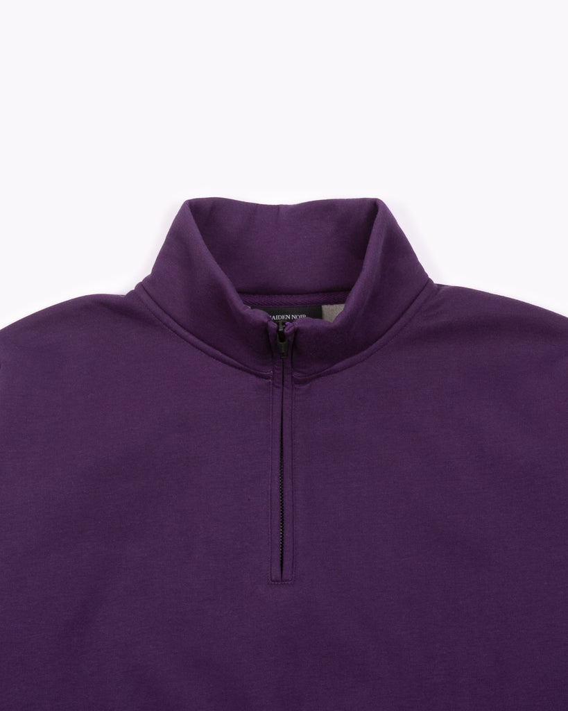 Zip Mock Poly Fleece - Lavender