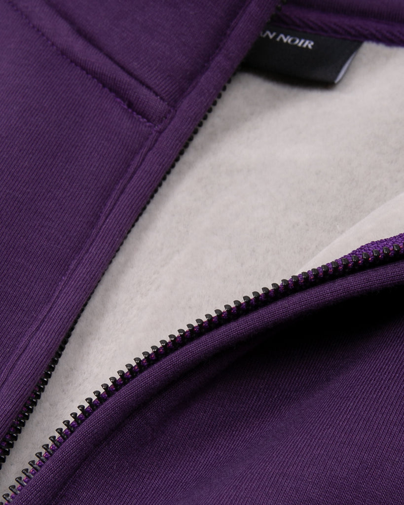 Zip Mock Poly Fleece - Lavender