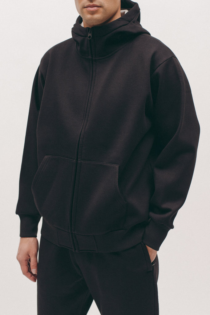Hoodie Poly Fleece - Black - [product _vendor]