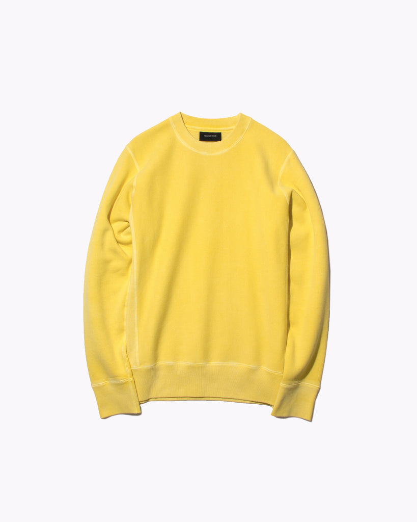 Natural Dyed Crew Fleece - Lemon