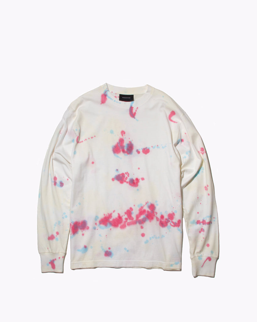 Natural Dyed Block L/S Jersey - Splatter Tie Dye