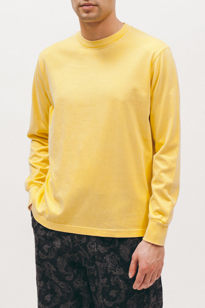 Natural Dyed Block L/S Jersey - Lemon - [product _vendor]