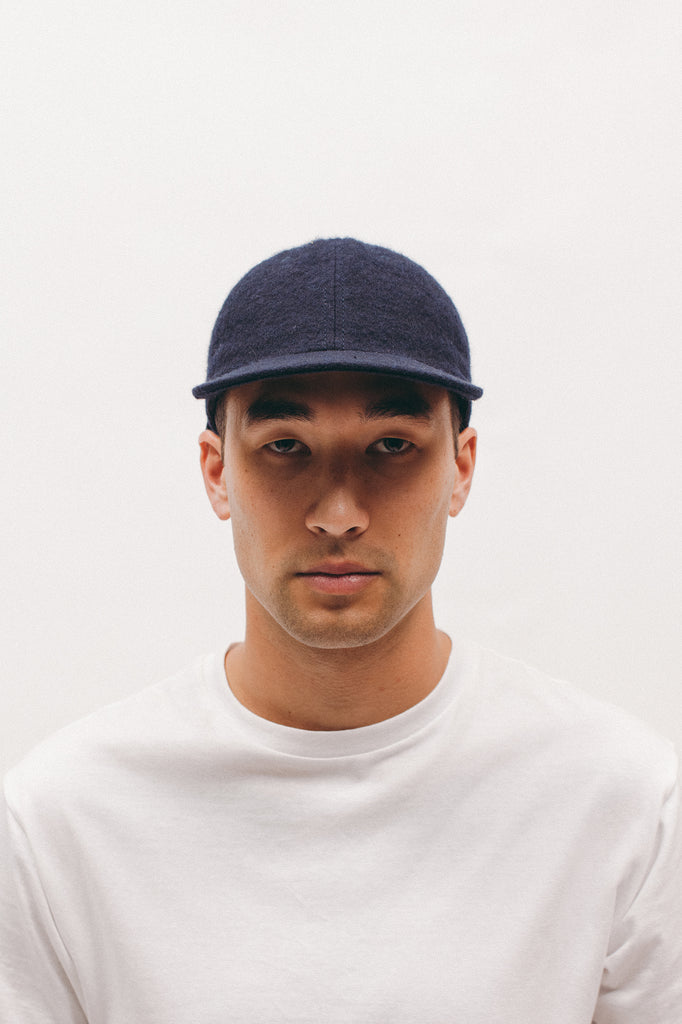 Brushed Wool Ball Cap - Navy - [product _vendor]