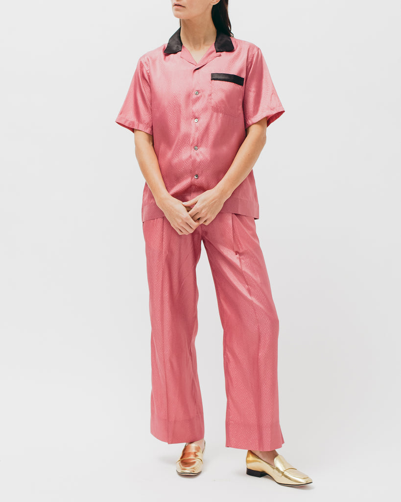 Tile S/S Shirt - Coral - Maiden Noir