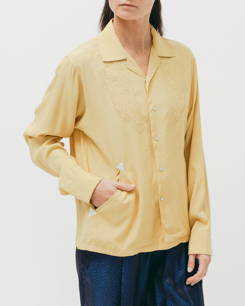 Parque L/S Shirt - Lemon - Maiden Noir