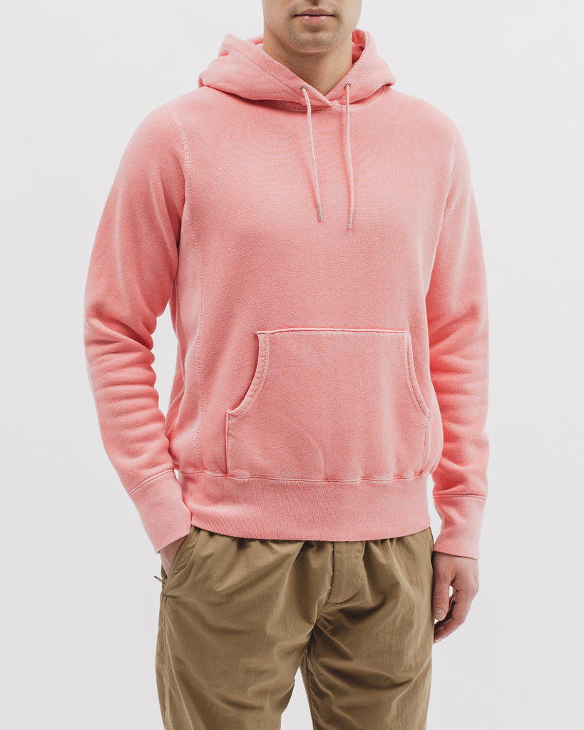 Natural Dyed Hoodie Fleece - Coral - Maiden Noir