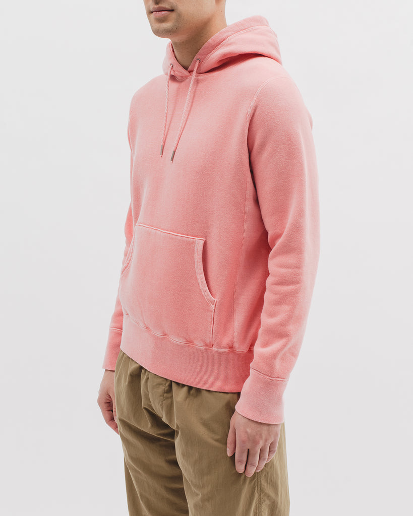 Natural Dyed Hoodie Fleece - Coral - Maiden Noir