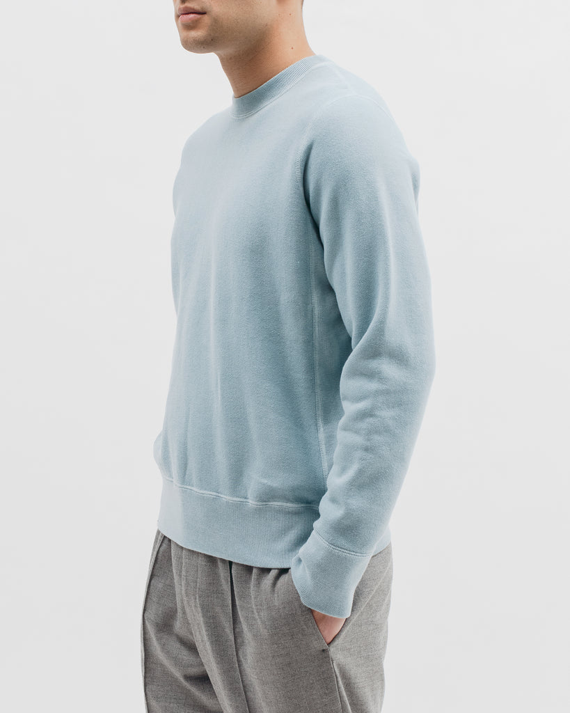 Natural Dyed Crew Fleece - Dusty Teal - Maiden Noir