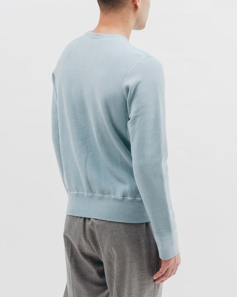 Natural Dyed Crew Fleece - Dusty Teal - Maiden Noir