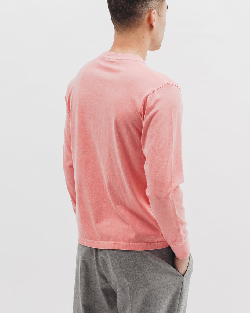 Natural Dyed Block L/S Jersey - Coral - Maiden Noir