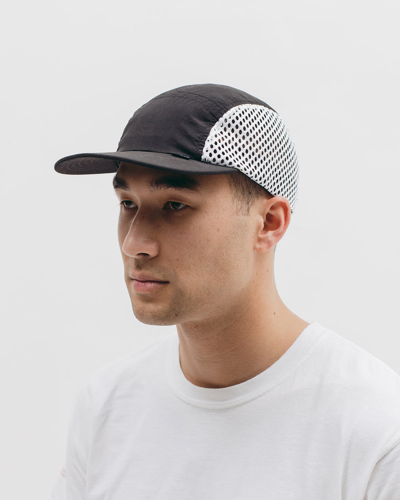 Brushed Nylon Sports Cap - Black - Maiden Noir