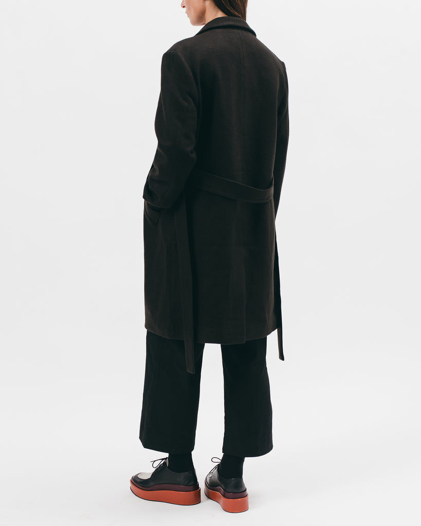 Belted Overcoat - Black - [product _vendor]