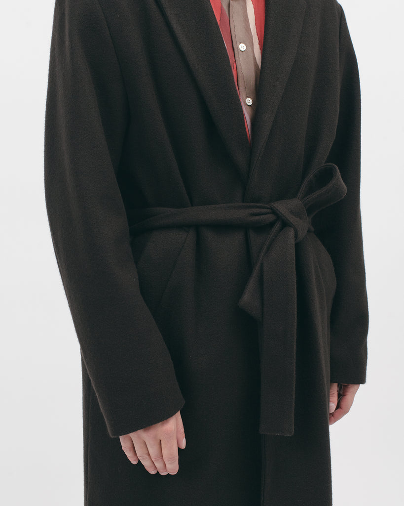Belted Overcoat - Black - [product _vendor]