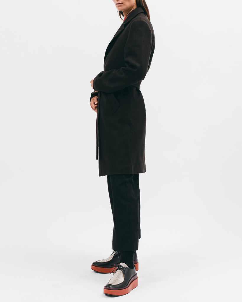 Belted Overcoat - Black - [product _vendor]