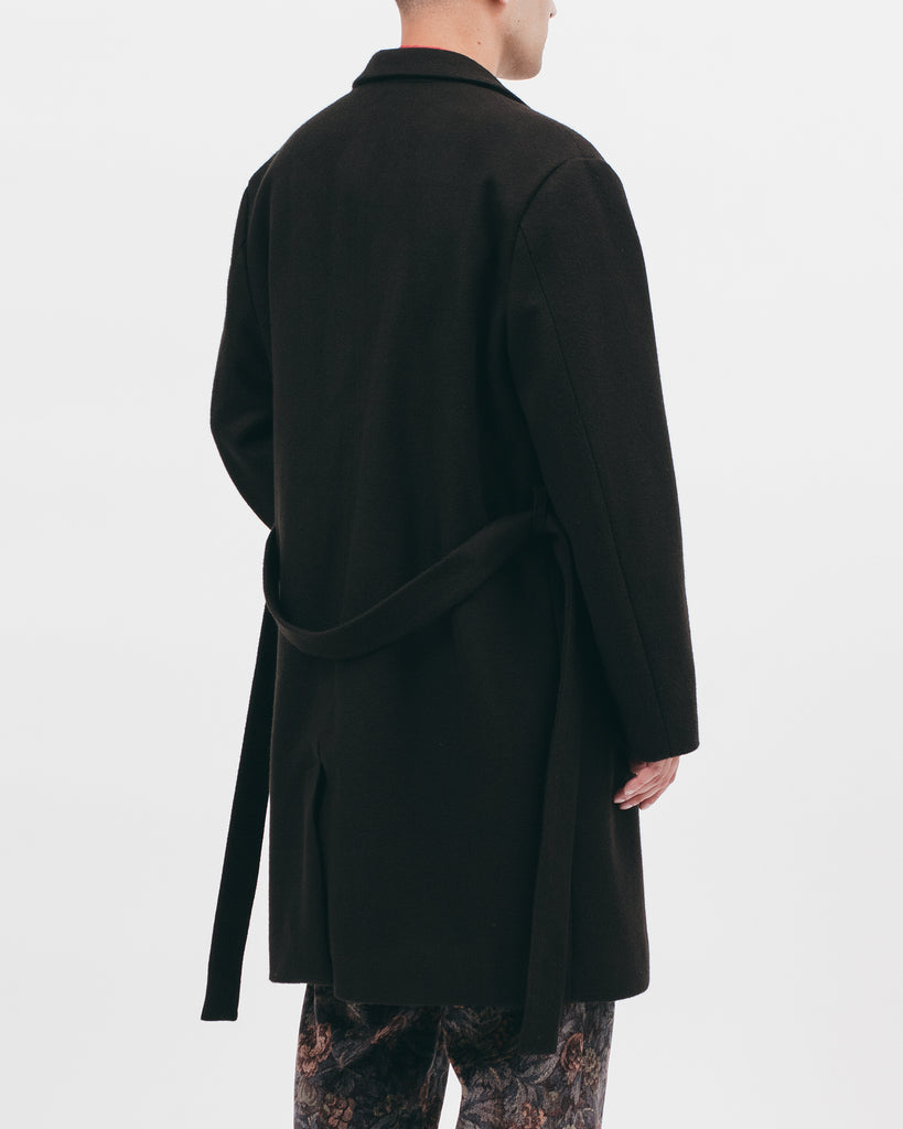 Belted Overcoat - Black - [product _vendor]