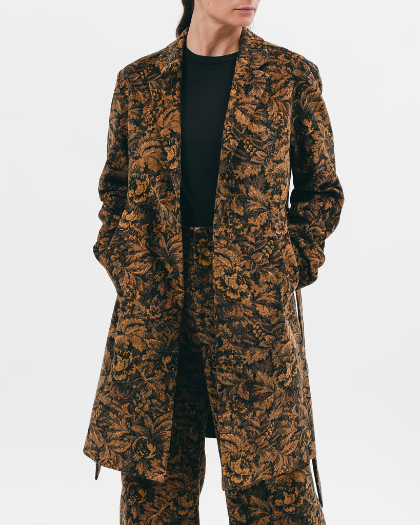 Belted Overcoat - Leaf - [product _vendor]
