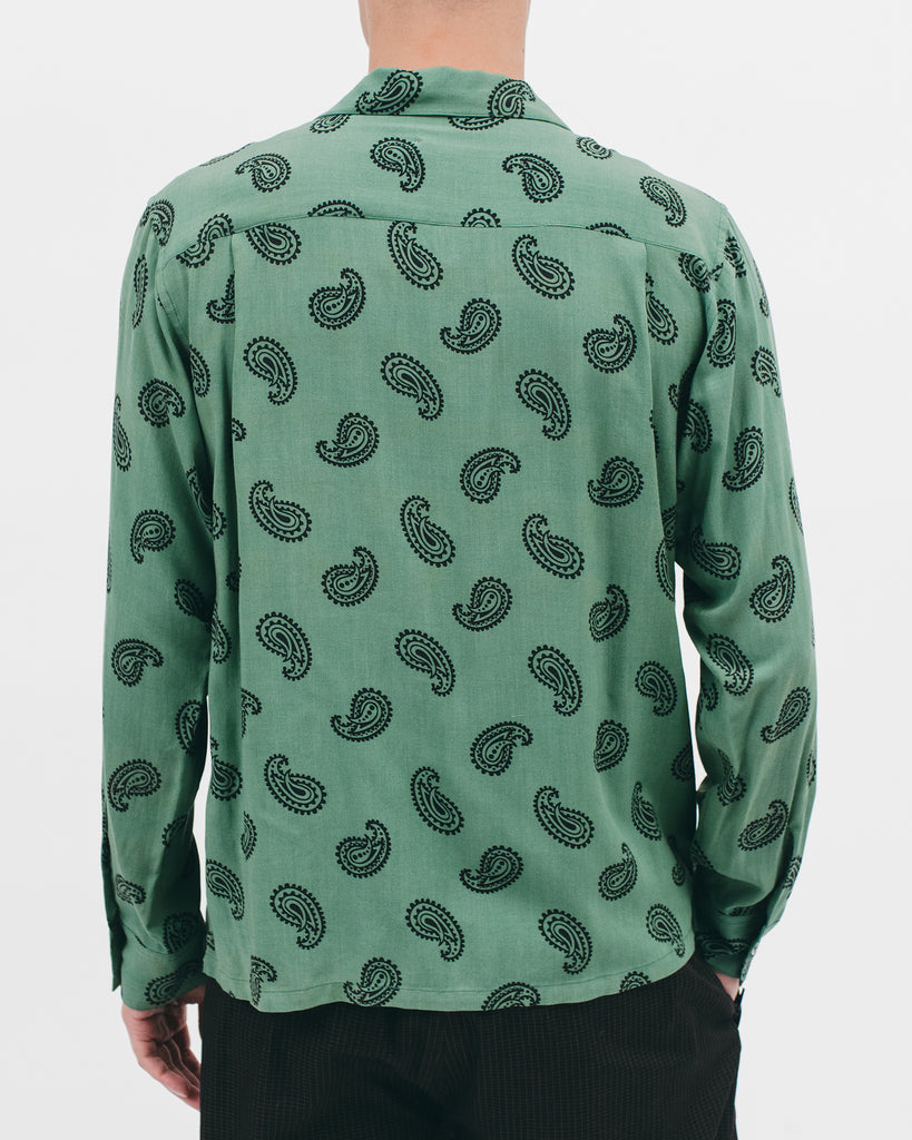 Paisley Rayon LS Shirt - Jade - [product _vendor]