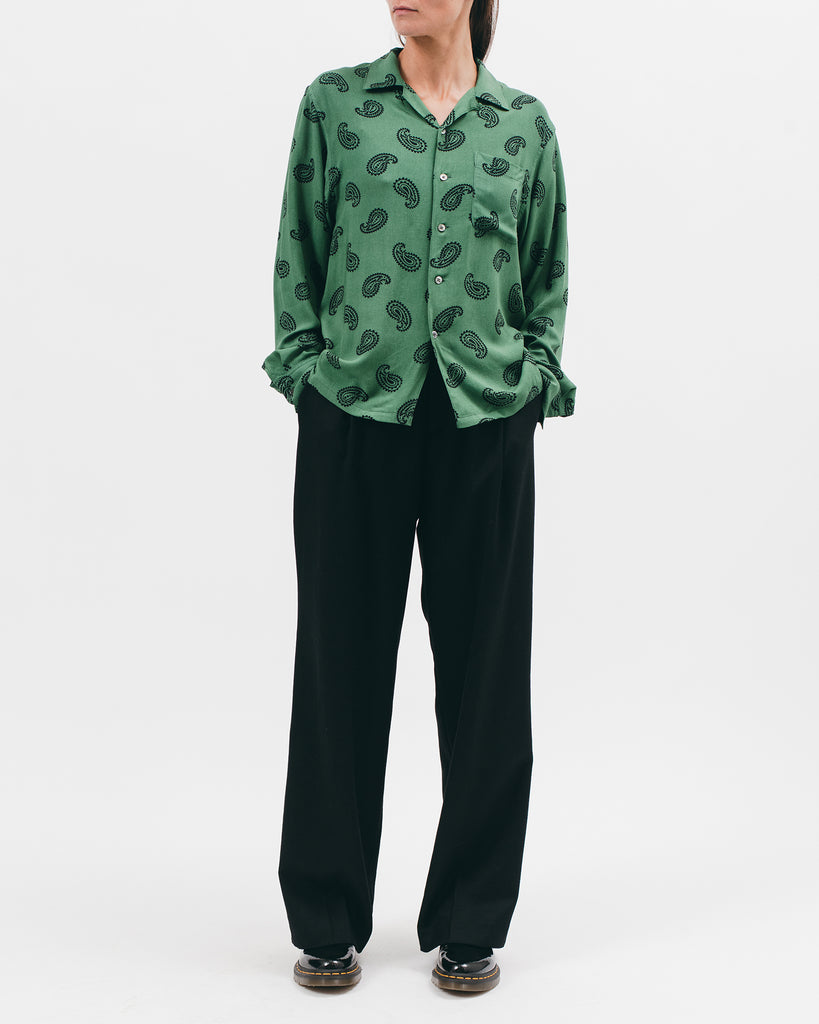 Paisley Rayon LS Shirt - Jade - [product _vendor]