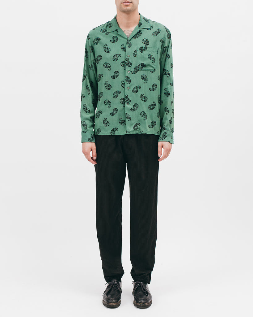 Paisley Rayon LS Shirt - Jade - [product _vendor]