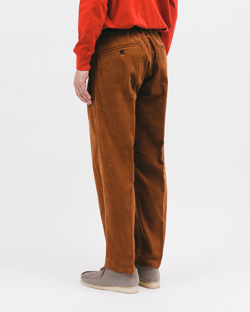 Relaxed Pleated Trouser - Camel Cord - [product _vendor]