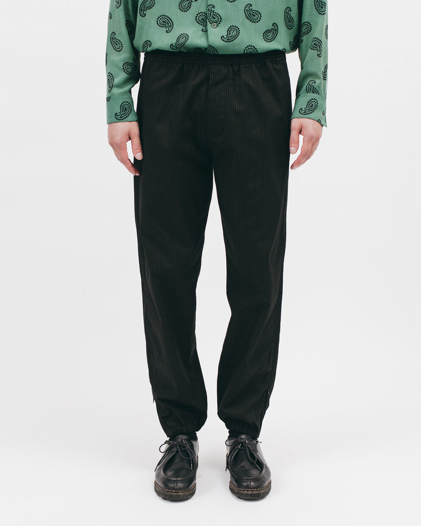 Elastic Track Trouser - Black Grid - [product _vendor]