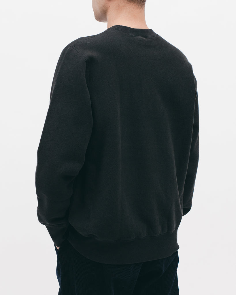 Natural Dyed Crew Fleece - Black - [product _vendor]