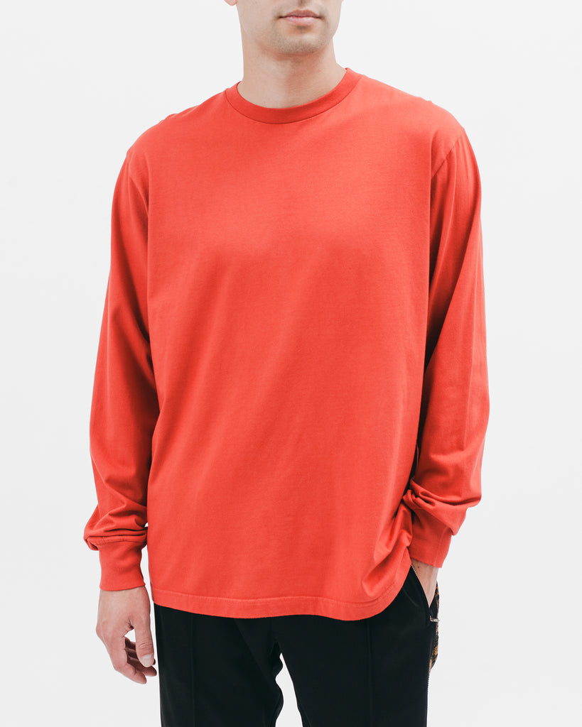 Natural Dyed Block L/S Jersey - Tomato - [product _vendor]