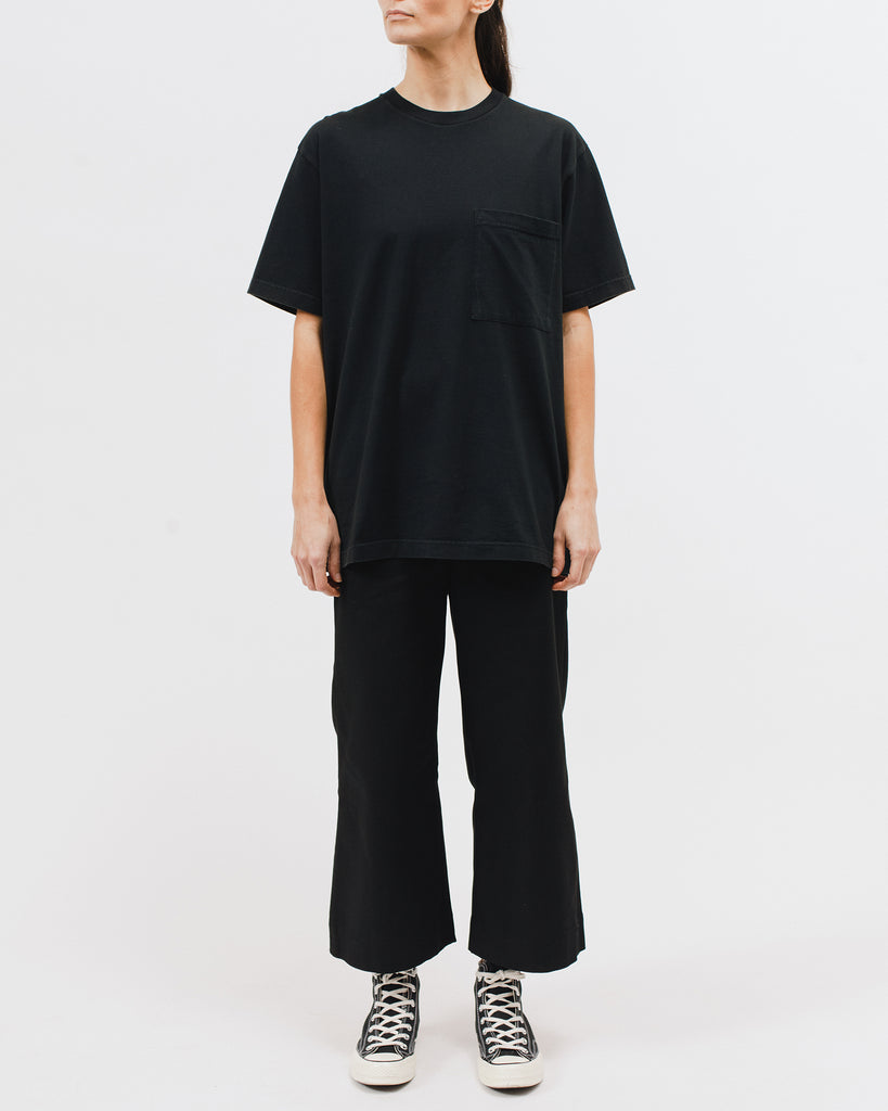 Natural Dyed Block SS Jersey - Black